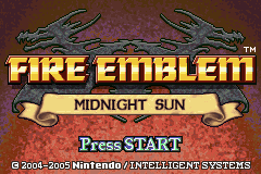 Fire Emblem - Midnight Sun (beta 1.2) Title Screen